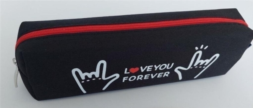 Pencil Case Fresh Pencil Case Small Tube Love You Forever Fresh