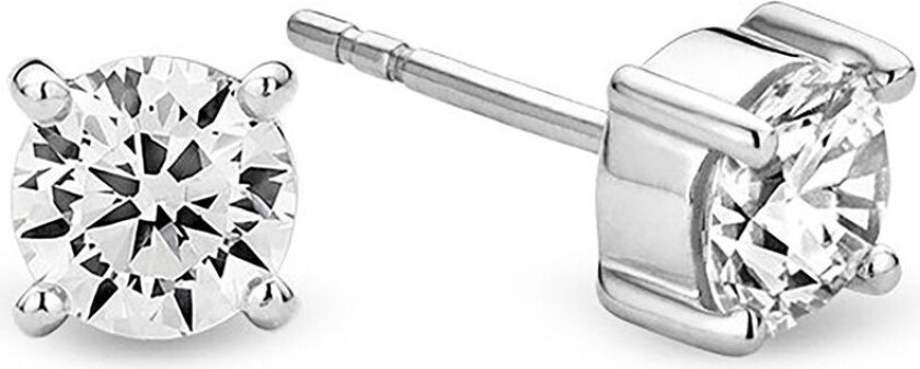 , Studs i 925 sølv med zirkonia