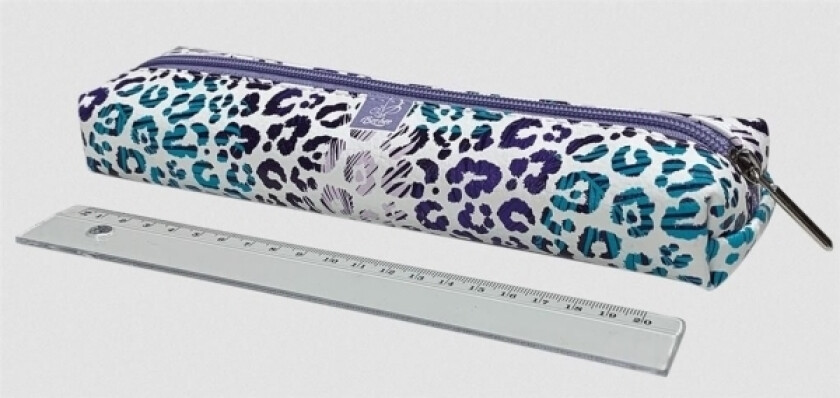 Bee-Bee Pennal Dachshund Pennal, Øko-Skinn, Lilla Flekker