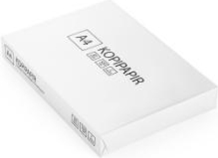 Kopipapir 500 Ark A4 80G L29.7Xb21cm Hvid,5 Pk X 500 Stk/Krt