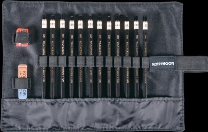 Koh I Noor Blyanter I Sort Pennal 8B-2H 12 Stk