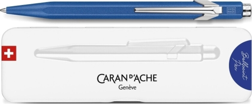 Caran D`Arche Caran D'ache 849 Colormat-X Kulepenn, M, I Boks, Blå