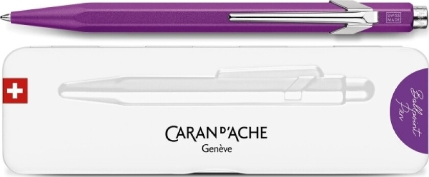 Caran D`Arche Caran D'ache 849 Colormat-X Kulepenn, M, I Boks, Lilla