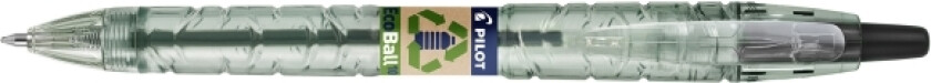 Kuglepen Pilot Ecoball Sort Begreen/Miljøvenlig 1,0Mm Stregbr. 0,27Mm - (10 Stk.)