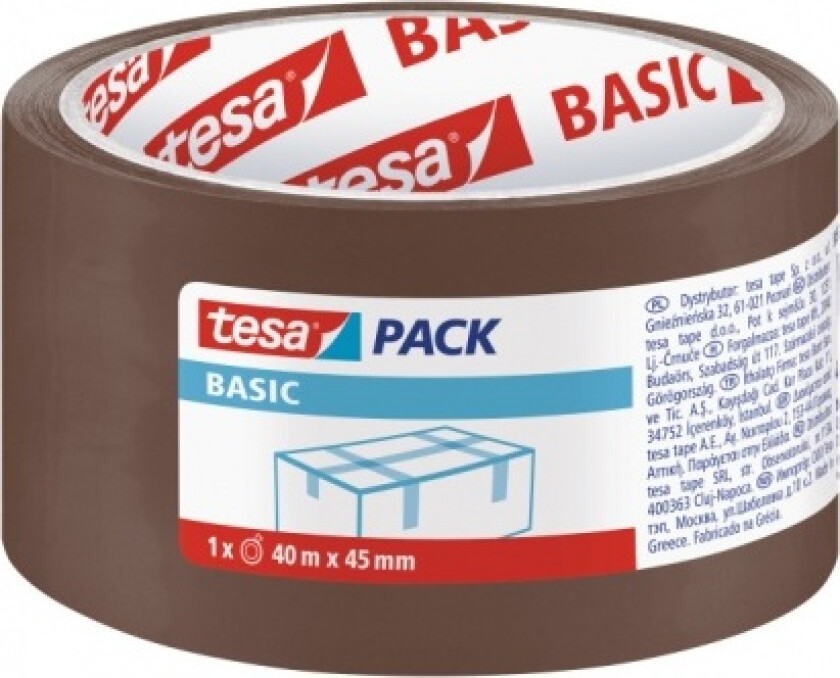 Tesa Basic Pakketape Brun 40M 45Mm (H5857500)