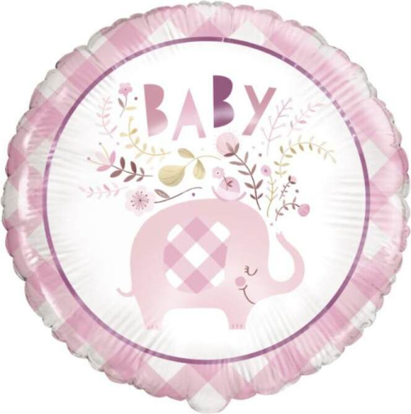 Folieballong Rosa Elefant