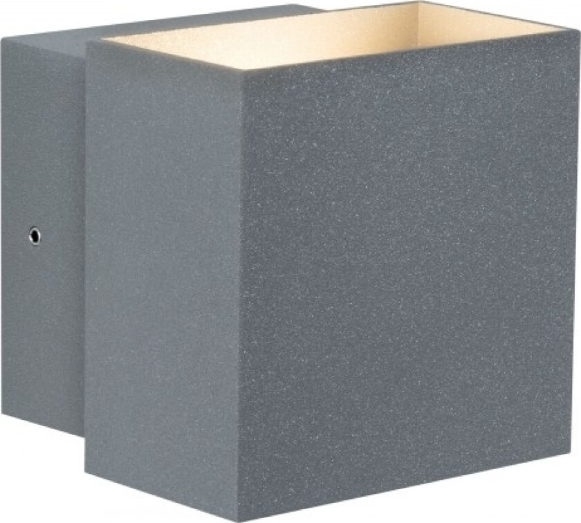 Vegglampe Paulmann Fasadearmatur Cybo Led 2X3w 230V Ip65 Kvadratisk 100X100mm Grå Aluminium (Pl18002) - Paulmann