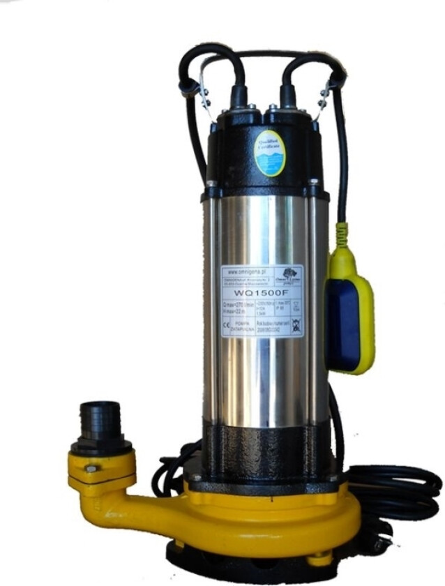 Dykkpumpe Wq 1500F 1500W 230V