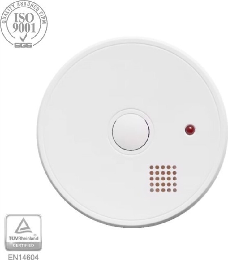 Røykvarsler Xp-350, Med Integrert Batteri 9V