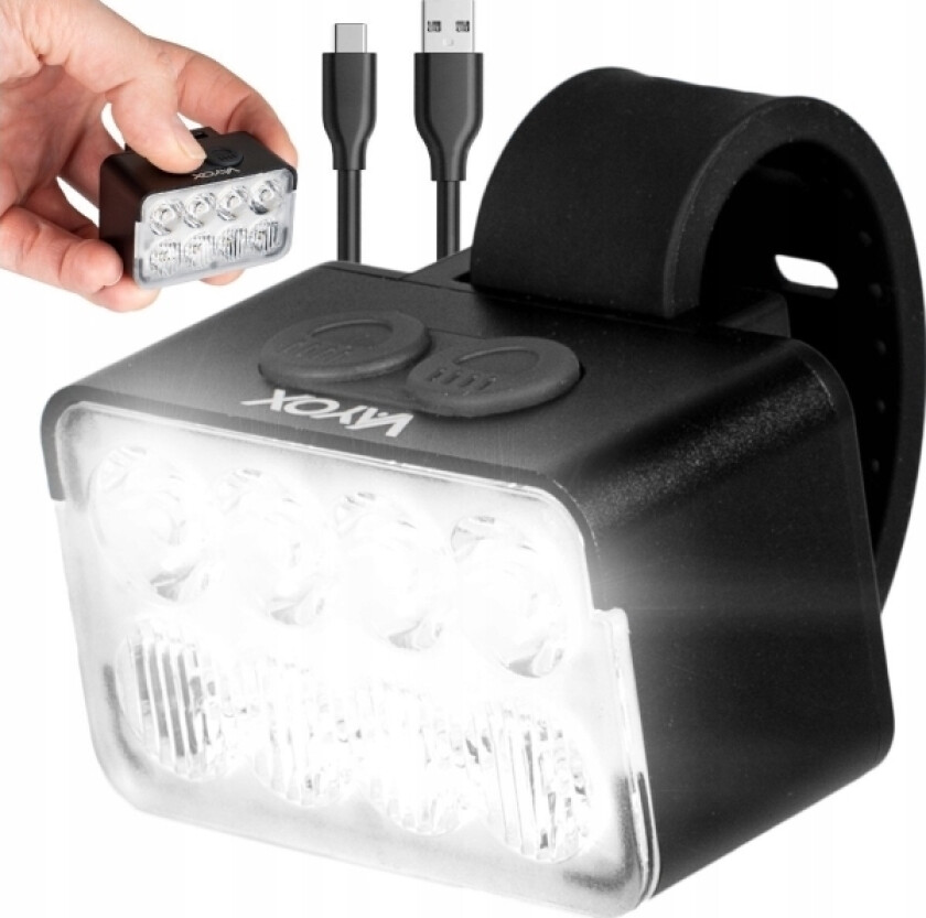 Sykkellykt Foran 8Xled 900Lm Va0151