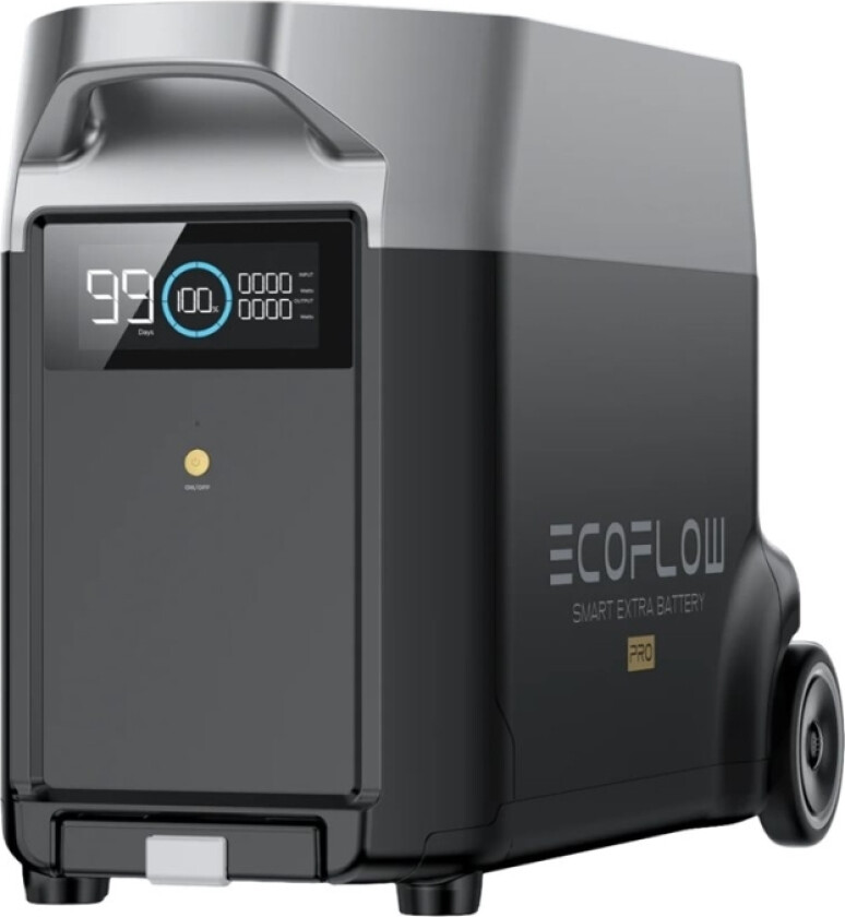 Ecoflow Delta Pro - Ekstra Batteri For Bærbar Kraftstasjon - Smart - Litium-Jernfosfat - 3600 Wh - Utgangskontakter: 1 - Usa