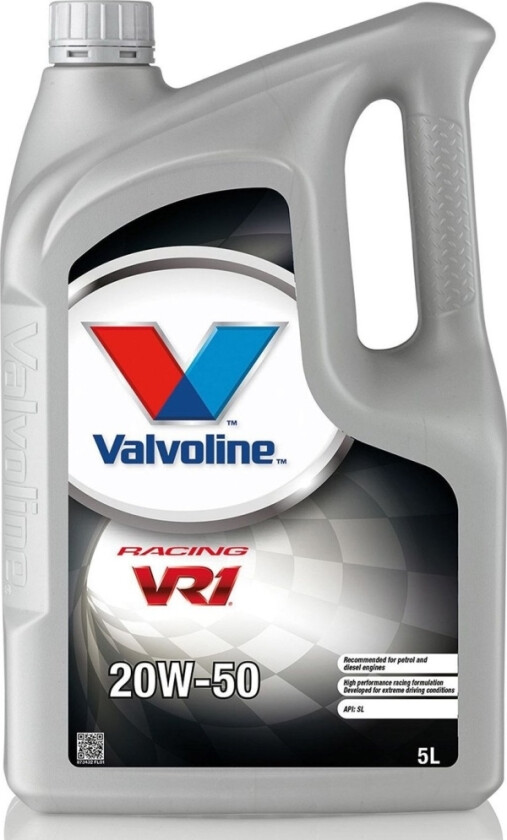 Motorolje Vr1 Racing 20W50 5L, Valvoline