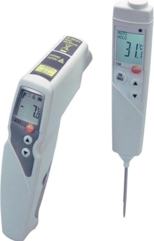 Testo 831 Set Infrarødt Termometer Optik (Termometer) 30:1 -30 - +210 °C Kontaktmåling
