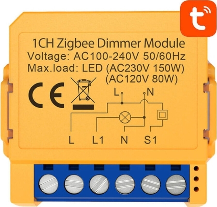 Smart Zigbee Spylebryter  Zdms16-1 Tuya
