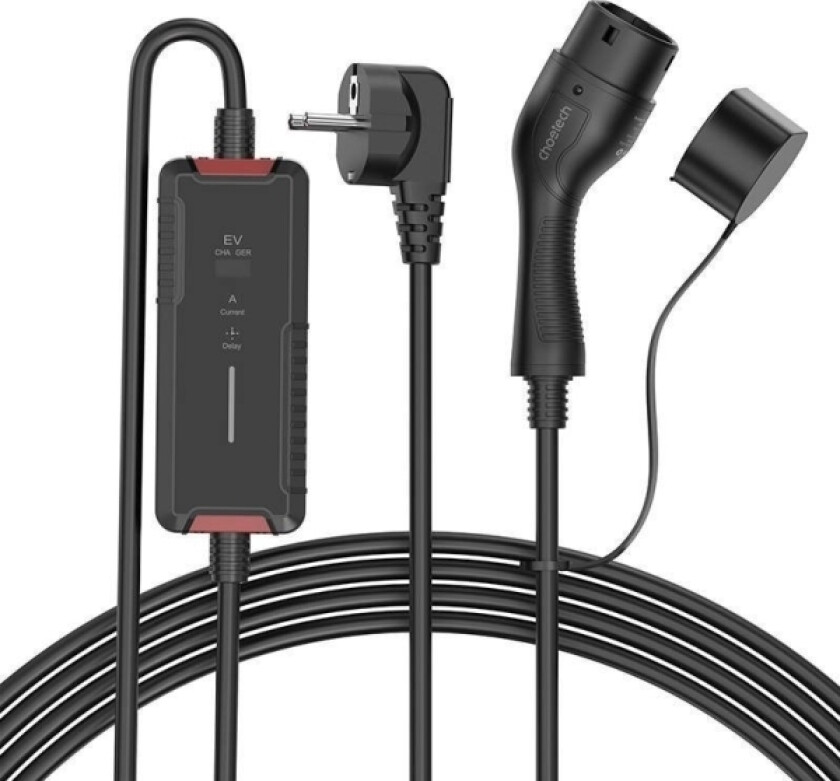 Elbillader Type-2 Choetech Acg16 3,5 Kw, Med Lcd-Skjerm (Svart)