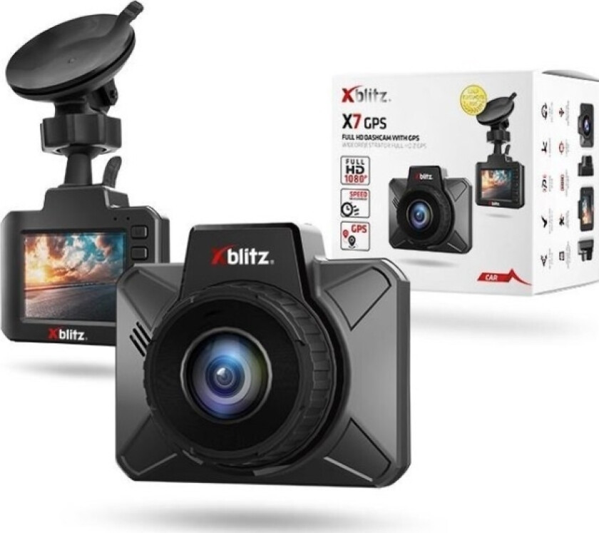 X7 Gps Svart Videoopptaker