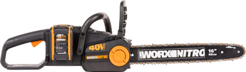 Wg385e, 40 Cm, Børsteløs, 18 M/S, Sort, Oransje, Batteri, 4 Ah