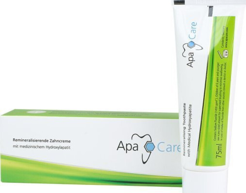 Apacare Remineraliserende Tannkrem 75Ml Med Hydroksyapatitt