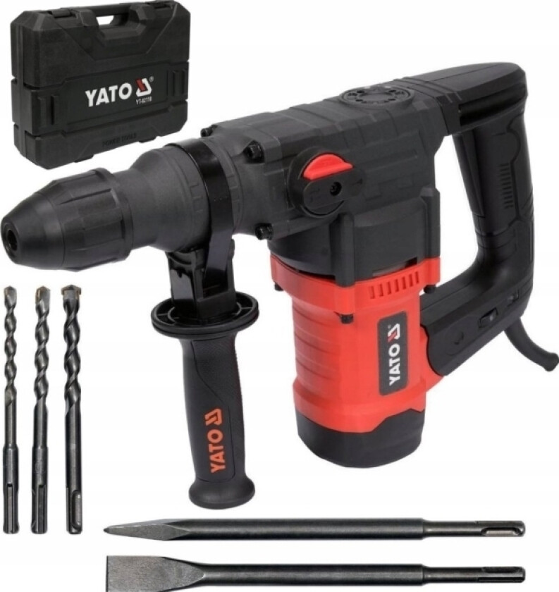 Bilde av Yato Måot Sds+ 1100W Hammerbor, 3 Funksjoner + Drill Og Chiel