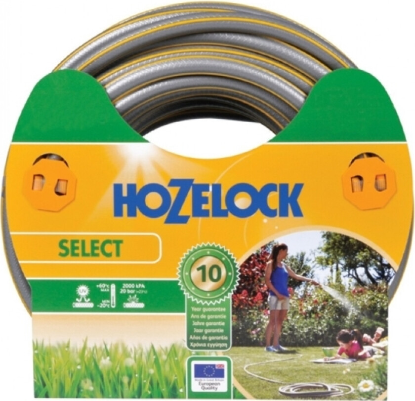 6250P0000, 50 M, Grå, Gult, Hageslange, Pvc, 1,9 Cm, Frankrike