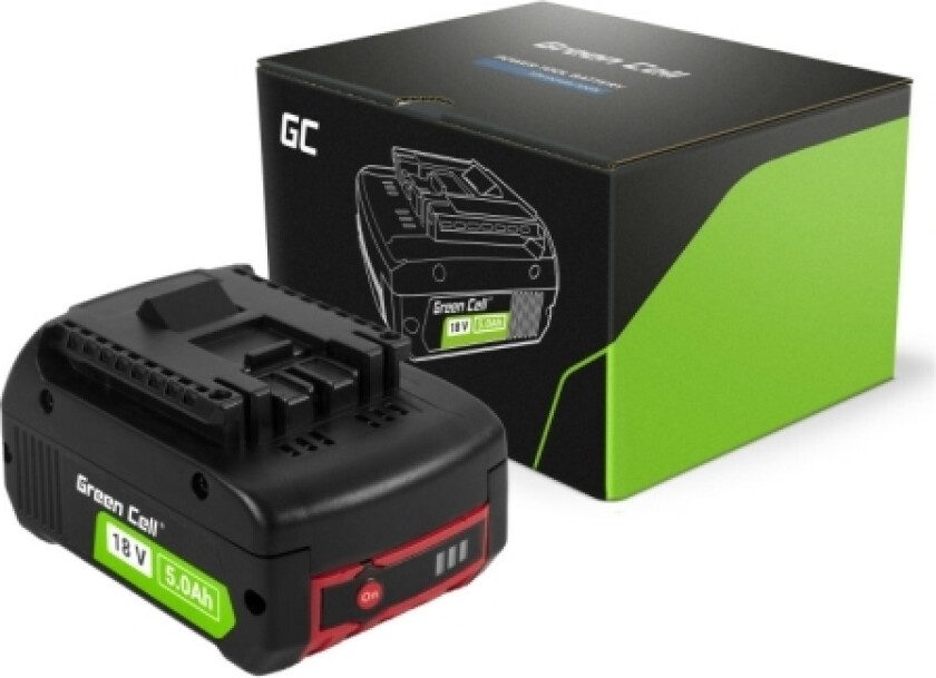 Green Cell Green Cell Battery For Bosch 18V 5Ah Power Tools Erstatningsbatteri Gba 1600A002u5