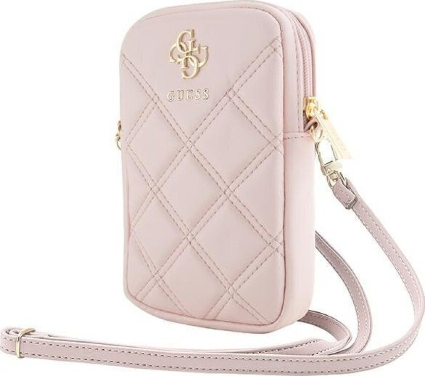 Veske Guess Torebka Guwbzpsqssgp Rosa/Rosa Zip Quilted 4G