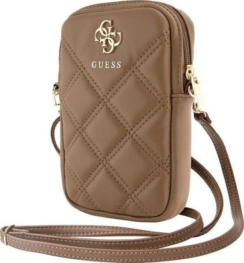 Zip Quilted 4G - Telefonveske (Brun)