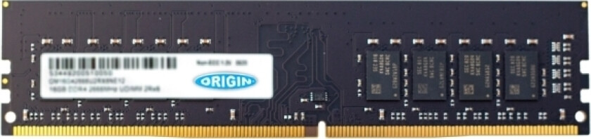 Origin Storage 8Gb Ddr4 2666Mhz Udimm 1Rx8 Non-Ecc 1.2V, 8 Gb, 1 X 8 Gb, Ddr4, 2666 Mhz, 288-Pin Dimm, Grønn