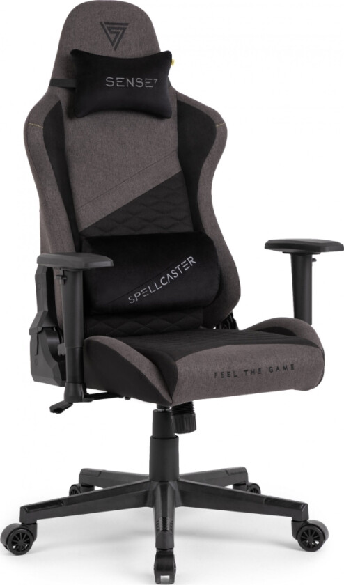 News! Gaming Chair Sense7 Spellcaster Senshi Edition Fabric Gaming Chair, Grey