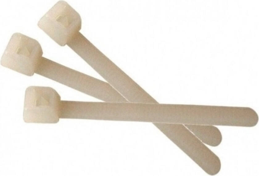 Exc Cable Ties | Bag Of 100 | Plastic | White | 200Mm