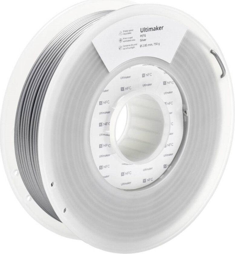 227326 Filament Petg Kemisk Bestandig, Varmebestandig 2.85 Mm 750 G Sølv 1 Stk