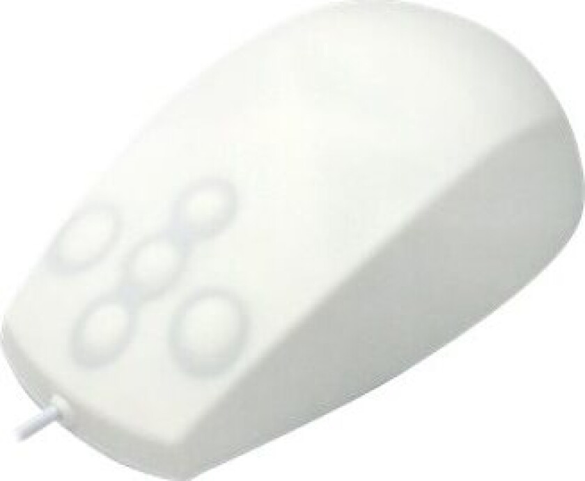 Active Key Medical Medium - Mus - Optisk - 5 Knapper - Kablet - Usb - Hvit