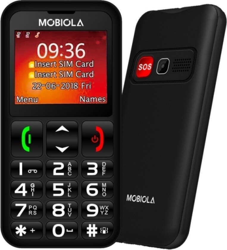 Mb700 Dual Sim Mobiltelefon Svart