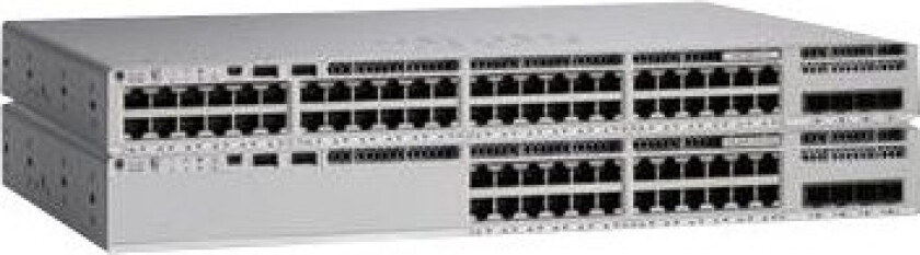 Catalyst 9200L - Network Essentials - Switch - L3 - Styrt - 48 X 10/100/1000 (Poe+) + 4 X 10 Gigabit Sfp+ - Rackmonterbar - Poe+