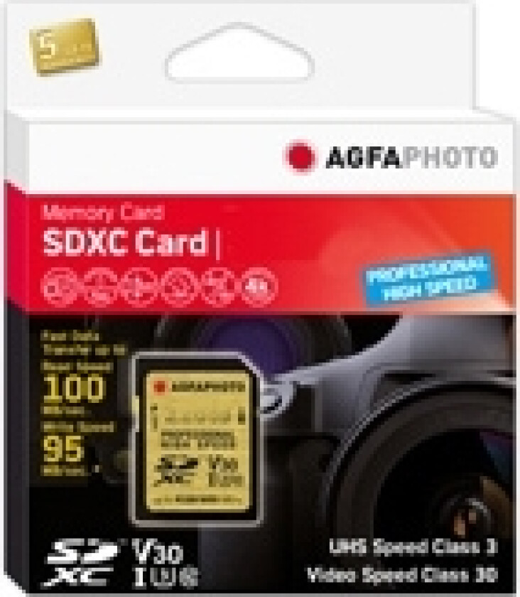 photo 10607 128Gb Sdxc Class 10 Uhs-I 100Mb/S 95Mb/S