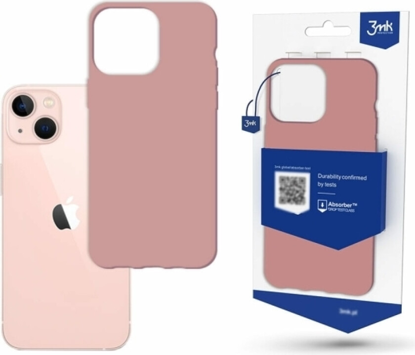 Iphone 14 Plus-Deksel Fra 3Mk Matt Case-Serien - Rosa