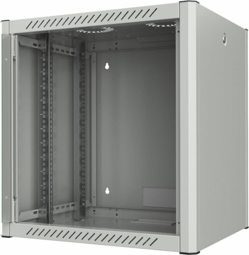 By Logon - Rack Skap - 60 X 56, Pro - Veggmonterbar - Hvit, Ral 7035 - 12U - 19"