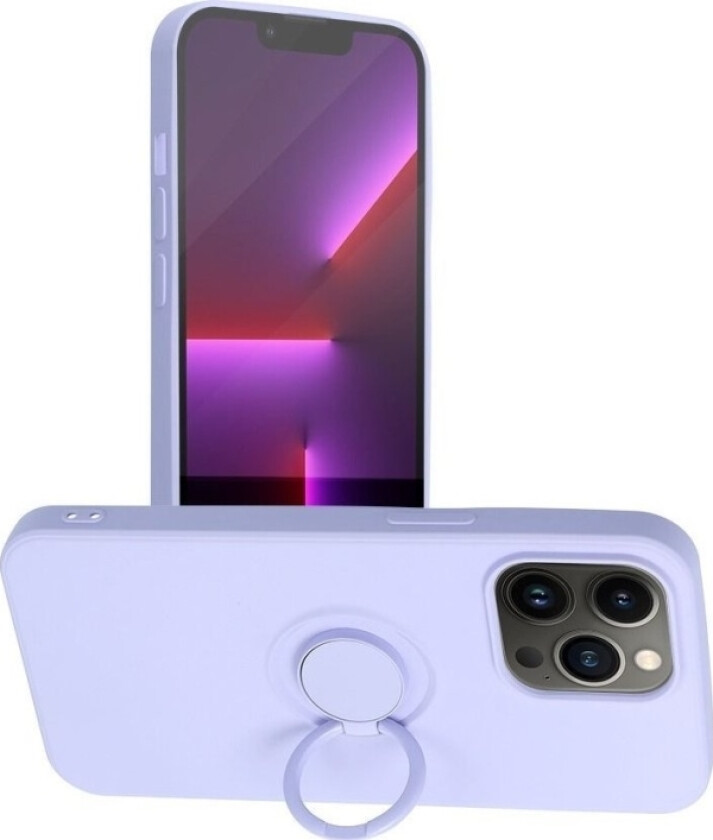 Oem Silikonring-Deksel Til Iphone 13 Pro Lilla