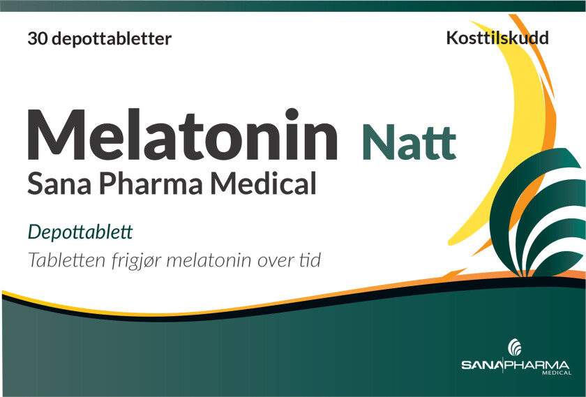 Melatonin Natt Depottablett 1 mg, 30 tabletter