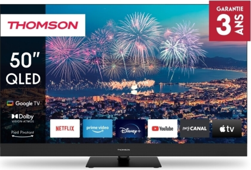 50Qg6c14, 127 Cm (50"), 3840 X 2160 Piksler, Qled, Smart Tv, Wi-Fi, Sort