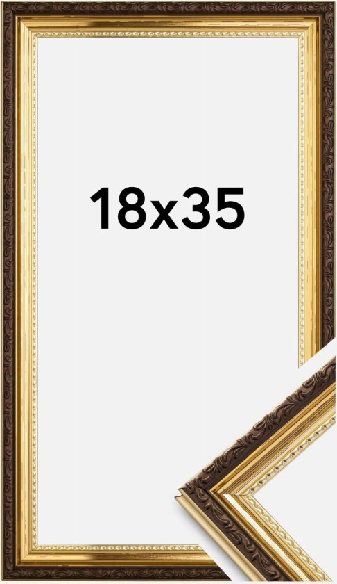 Ramme Abisko Akrylglass Gull 18x35 Cm