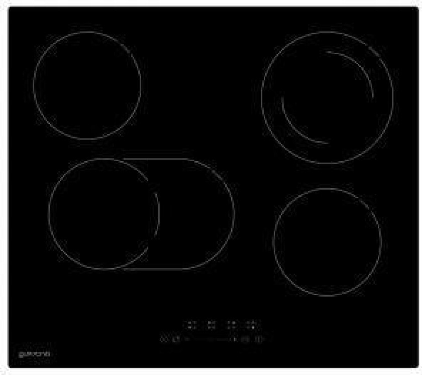 Gz8304a, Sort, Innebygget, 59 Cm, Keramisk, Keramisk, 4 Zone(S)