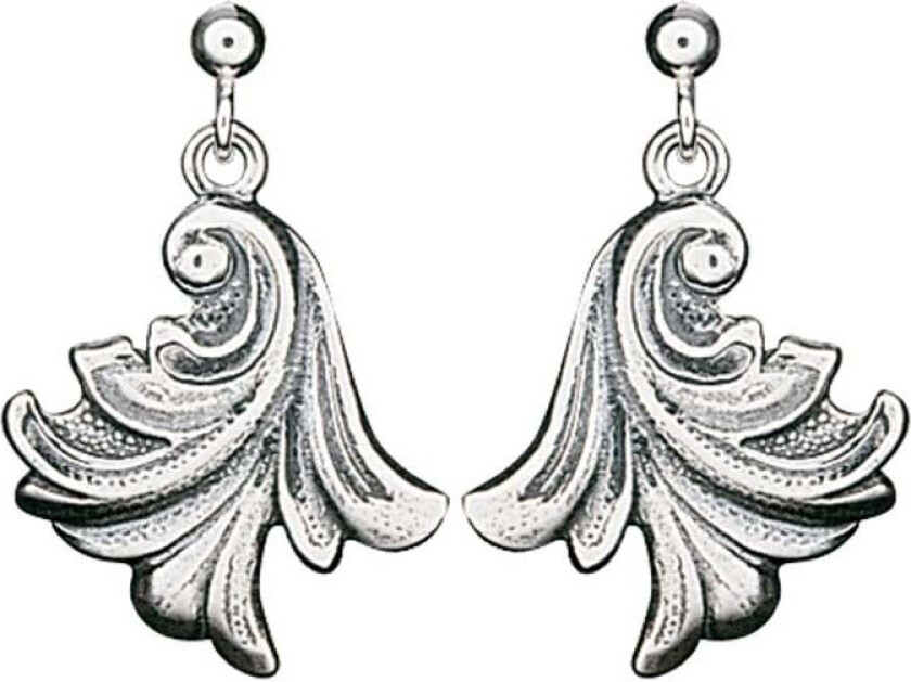 Øredobber Vestfold i 830 oksidert sølv