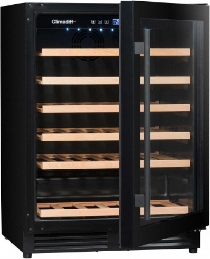 Cbu51s2b, Vin Kjøleskap, Innebygget, 51 Flasker, 120 W, F, Sort