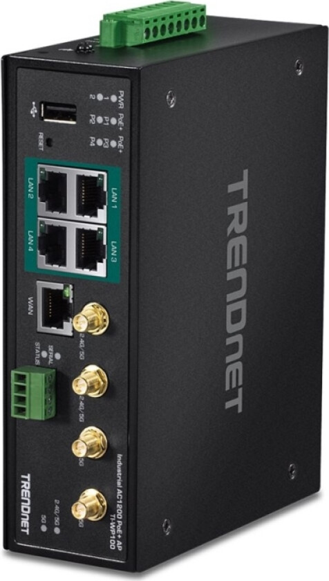 Trendnet Ti-Wp100 - Trådløs Ruter 4-Portssvitsj - 1Gbe - Wi-Fi 5 - Dobbeltbånd - Taa-Samsvar