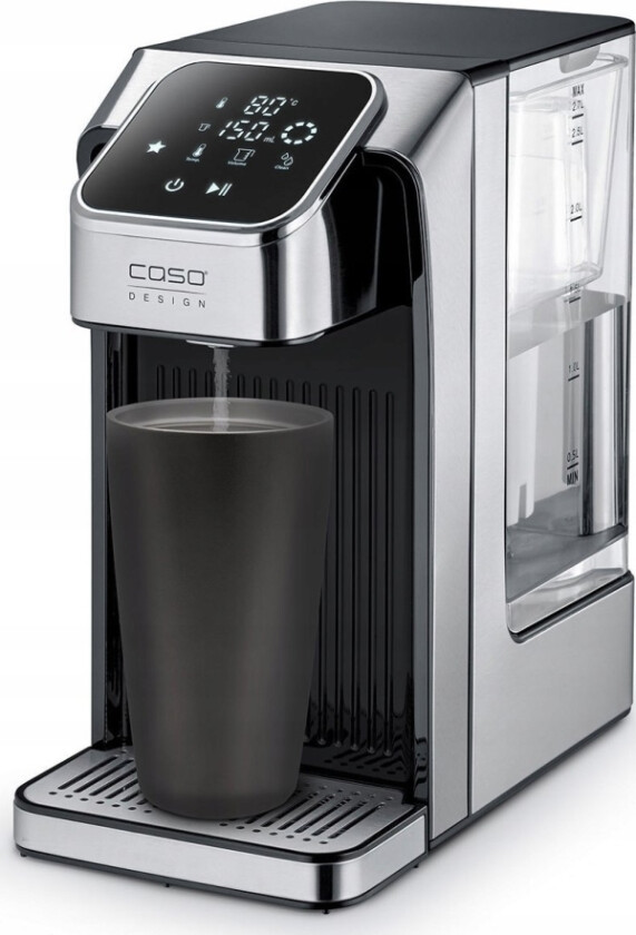 Virdulys Caso Turbo Hot Vanduo Dispenser | Hw 770 Advanced | Vanduo Dispenser | 2600 W | 2.7 L | Plastic/Stainless Steel | Juodas/Stainless Steel