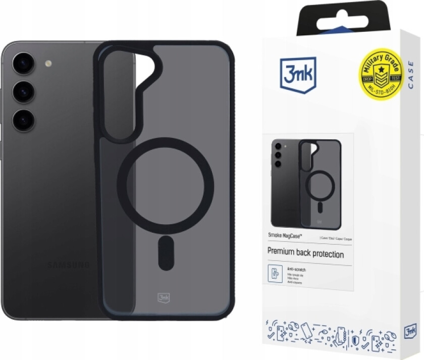 3Mk 3Mk Beskyttelsesdeksel Smoke Magcase Til Samsung Galaxy S23 5G
