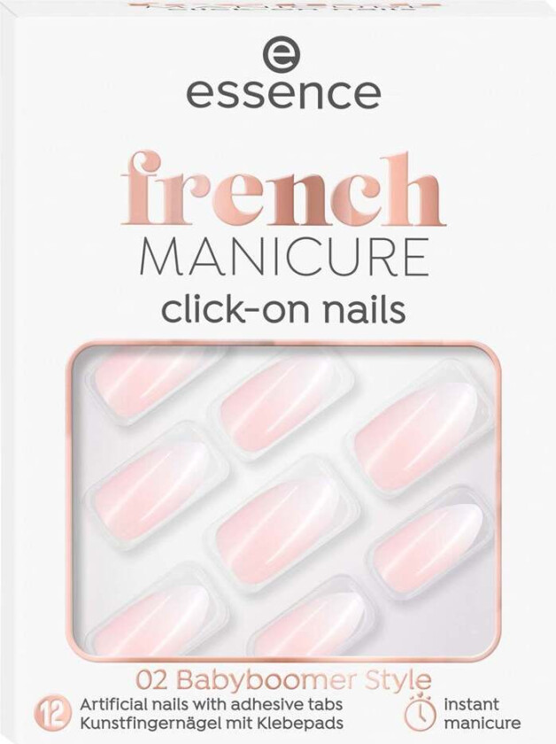 Bilde av French Manicure Click-on Nails 02 Babyboomer Style