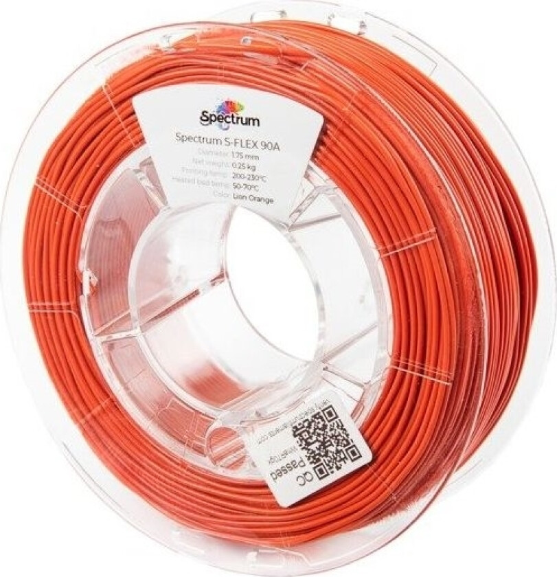 Spectrum Filament S-Flex 90A Lion Orange 1.75 Mm/0.25 Kg