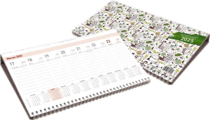 Rundt Oss Ukentlig 2025-Kalender Liggende På Stativ